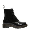 dr martens sinclair black patent lamper leopard emboss
